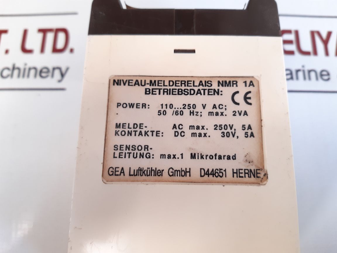 Gea Nmr 1A Level Signal Relay 110...250 Vac