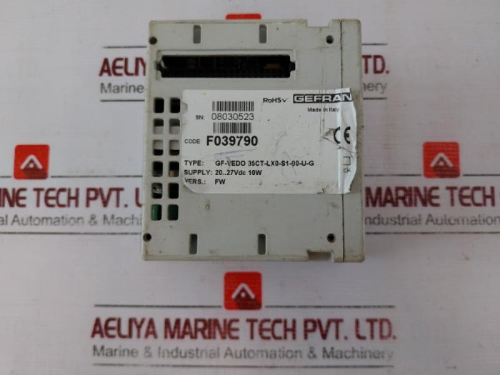 Gefran Gf-vedo 35Ct-lx0-s1-00-u-g Operator Interface 20…27Vdc 10W F039790