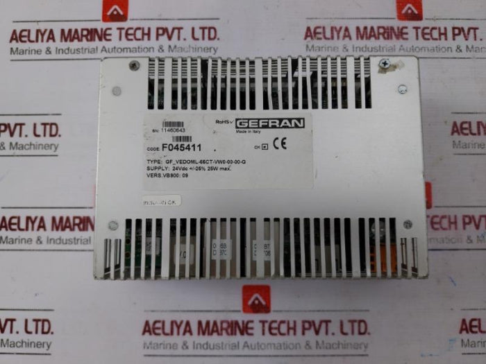 Gefran Gf_Vedoml-65Ct-vw0-00-00-g Hmi Supplier Controller 24Vdc 25W