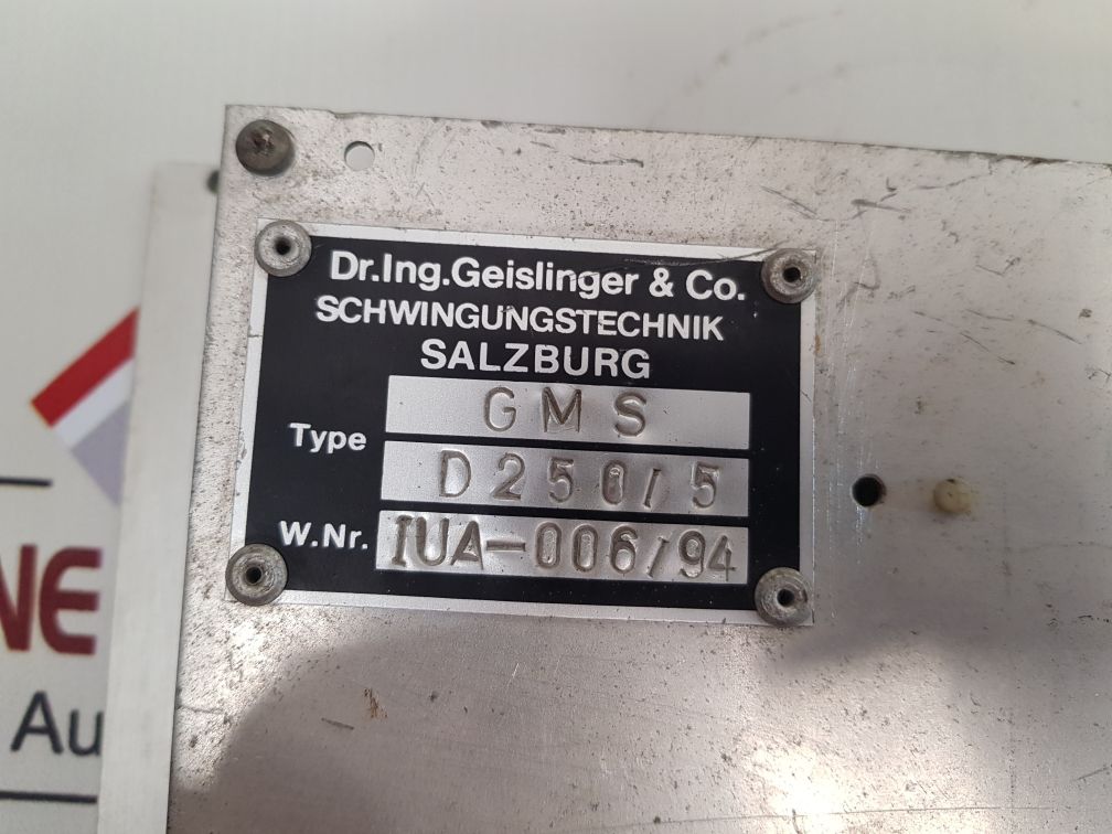 Geislinger Gms Display D250/5 De103/2 V2.2
