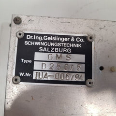 Geislinger Gms Display D250/5 De103/2 V2.2