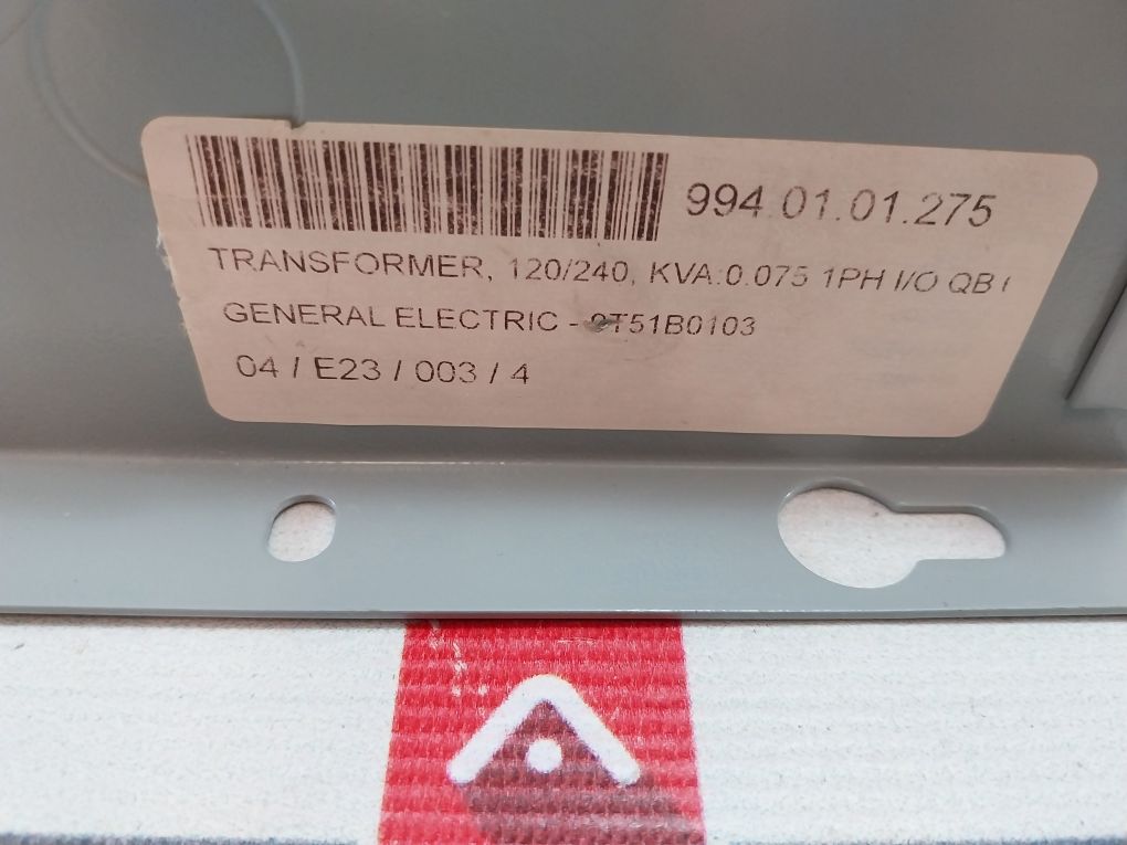 General Electric 9t51b0103 General Purpose Transformer 0.075 Kva