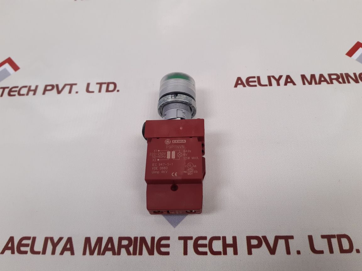 Cema p9ptnvn lamp holder with p9b11vn contactor block