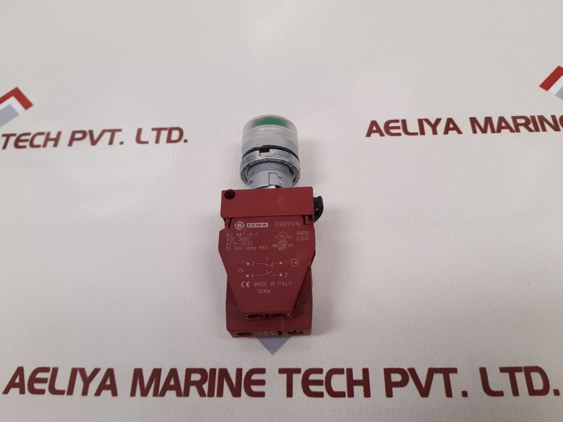 Cema p9ptnvn lamp holder with p9b11vn contactor block