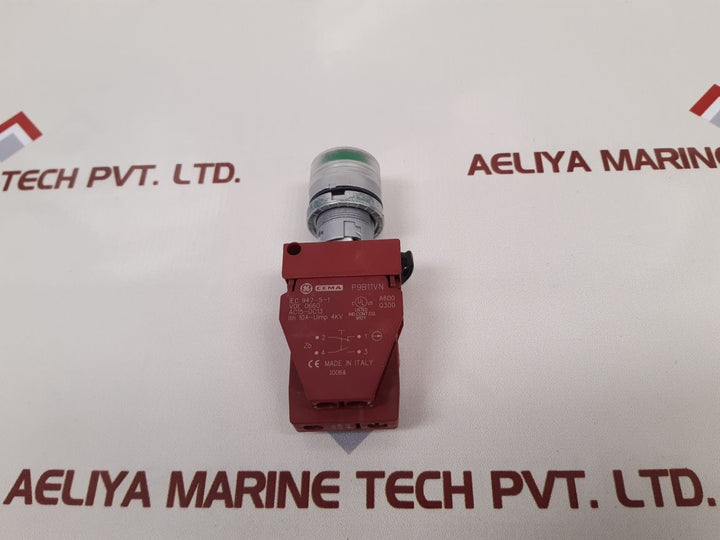 Cema p9ptnvn lamp holder with p9b11vn contactor block