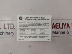 General Electric Cr104Pxc10R Logic Reed Contact Block