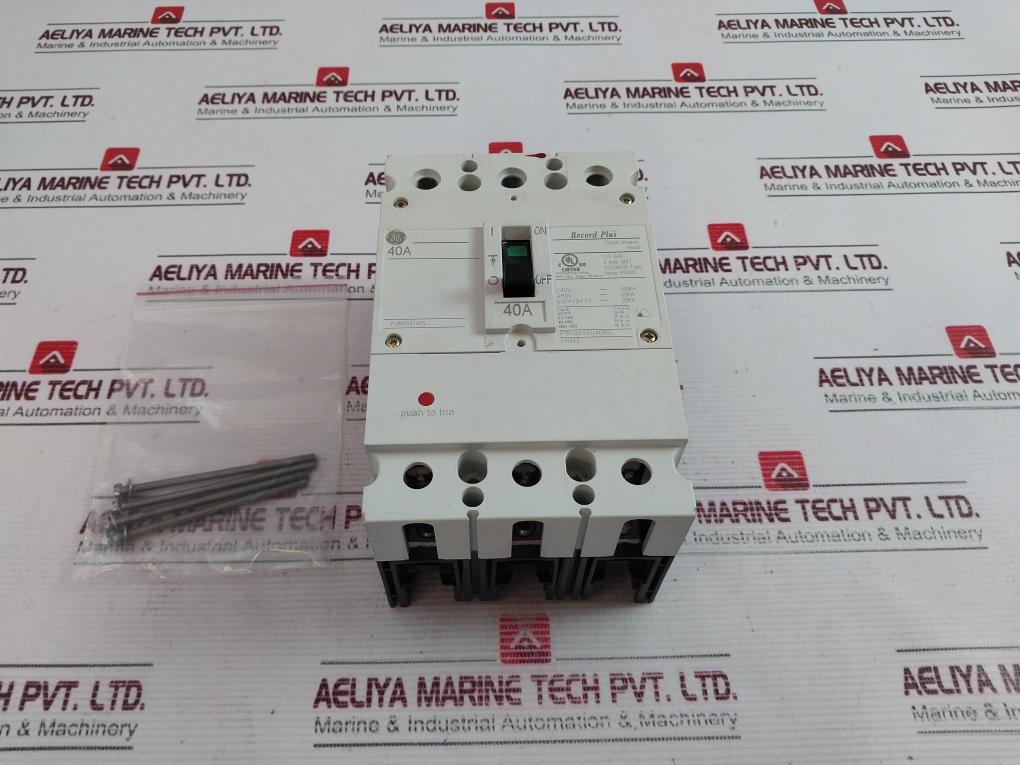General Electric Fbn36Te040Rv Circuit Breaker 3 Pole 40A 50/60Hz