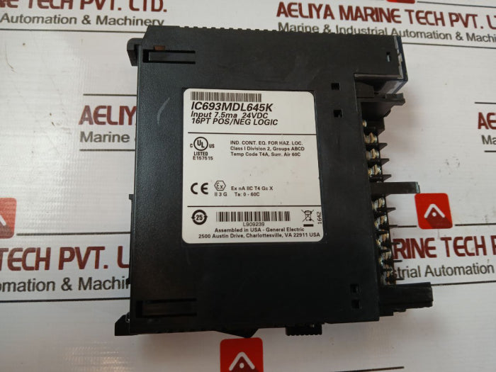 General Electric Ic693Mdl645K 16 Point Dc Voltage Input Module 7.5Ma 24Vdc