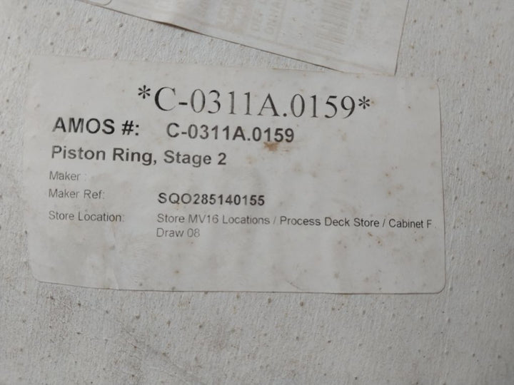 Lot Of 4X General Electric Sqo285140155 Piston Ring