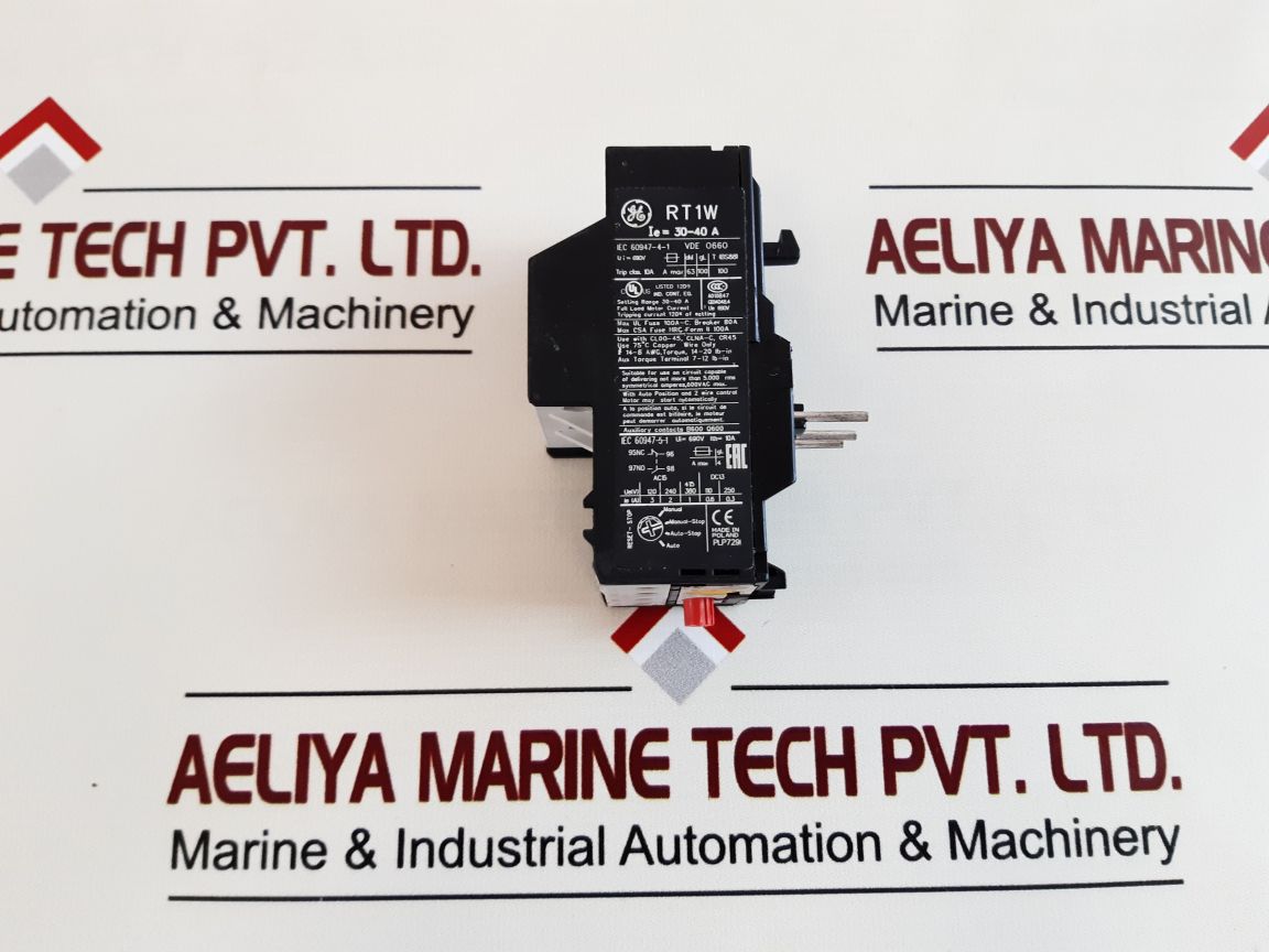 General Electric Rt1w Overload Relay 30-40 A 690v