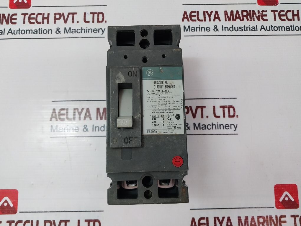 General Electric Ted124070 2-pole Industrial Circuit Breaker 70amp