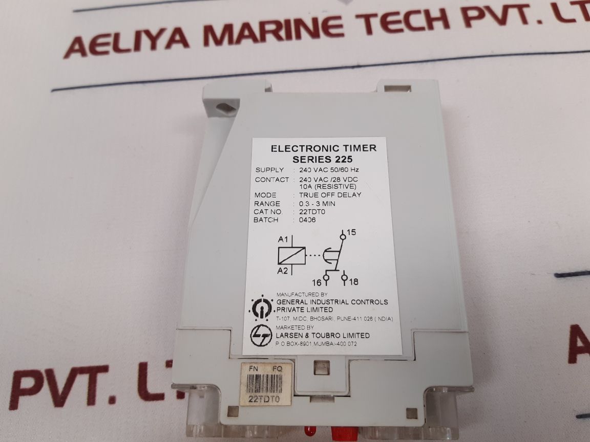 General Industrial Controls 22Tdt0 Electronic Timer