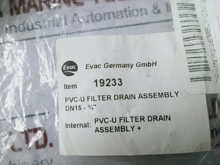 GEORG FISCHER +GF+ 546 Ball Valve PVC-U Filter Drain Assembly DN15-3/4”