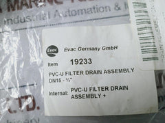 GEORG FISCHER +GF+ 546 Ball Valve PVC-U Filter Drain Assembly DN15-3/4”