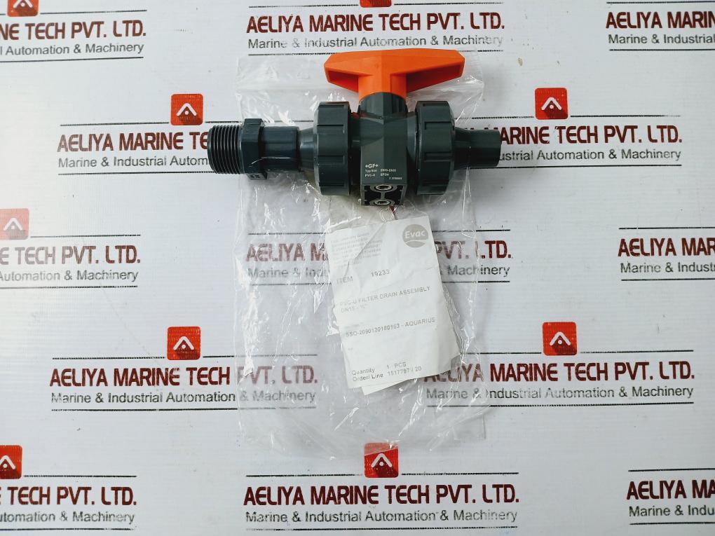 GEORG FISCHER +GF+ 546 Ball Valve PVC-U Filter Drain Assembly DN15-3/4”