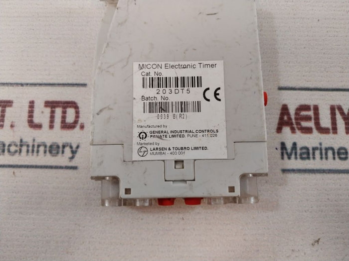 Gic 203Dt5 Micon Electronic Timer 0.1 Sec To 10 Hours 24-240 Vac/Dc, 50/60Hz