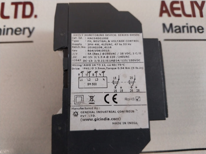 Gic 415Un Supply Monitoring Device Series-sm500