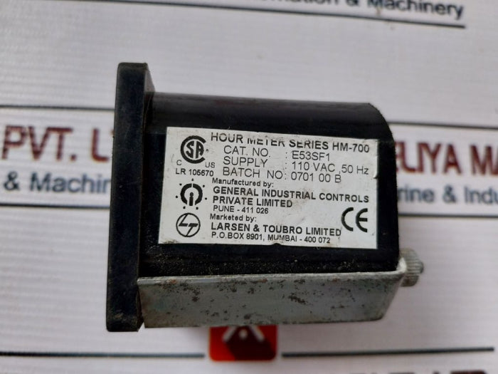 Gic E53Sf1 Hour Meter 110Vac 50Hz