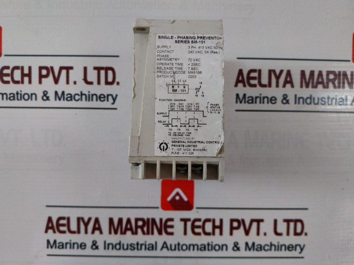Gic Sm-101 Single-phasing Preventor 3 Ph, 415 Vac 50 Hz