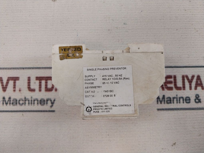 Gic Sm-301 Single Phasing Preventor Series 301 415 Vac
