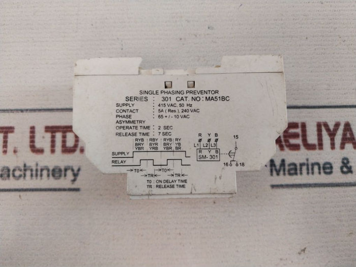 Gic Sm-301 Single Phasing Preventor Series 301 415 Vac