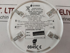 Global Gfe-ad-s-led Photoelectric Smoke Detector 17-28 Vdc 7Ma