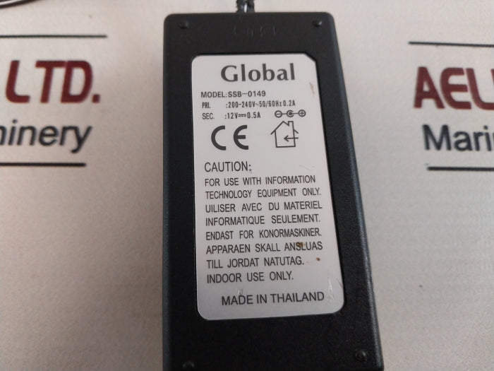 Global Ssb-0149 Battery Charger 200-240 Vac 0.2A