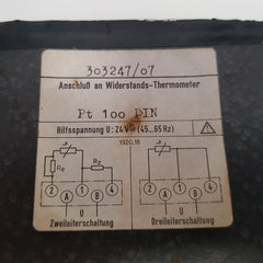 Gossen Pt 100 Din Connection To Resistance-thermometer
