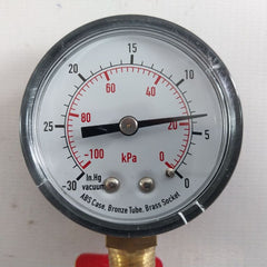 Lot of 2X Grainger 4FLT5 Pressure Gauge 30" TO 0" HG VAC