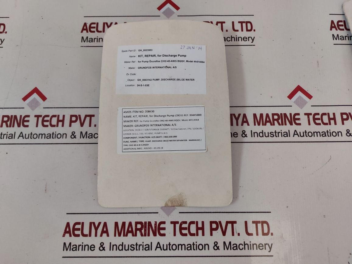 Grundfos Chi, Chie 2, 4 Shaft Seal Kit