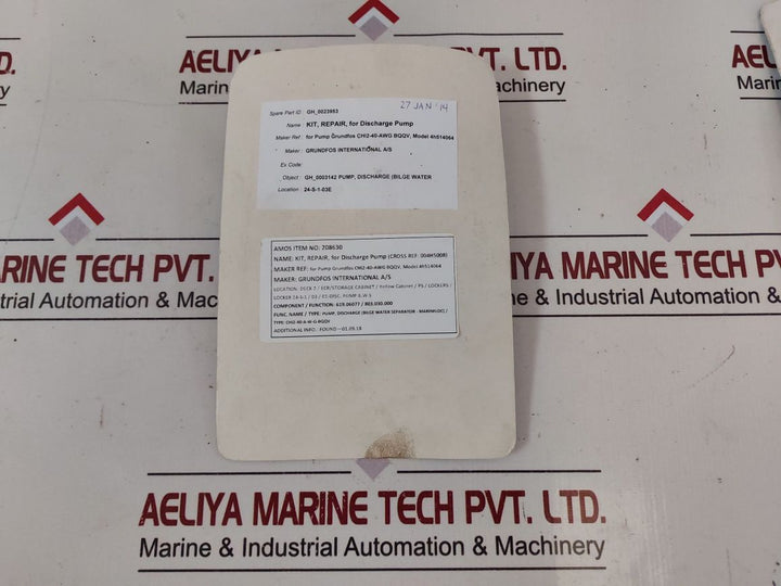 Grundfos Chi, Chie 2, 4 Shaft Seal Kit