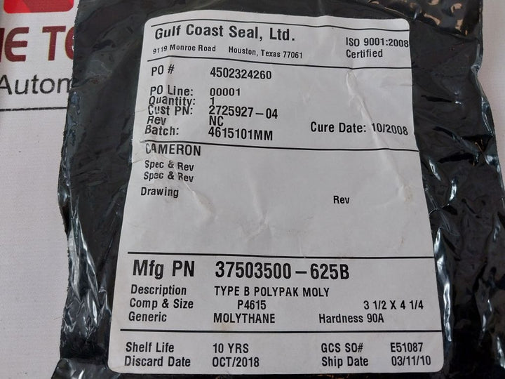 Gulf Coast 37503500-625B Seal
