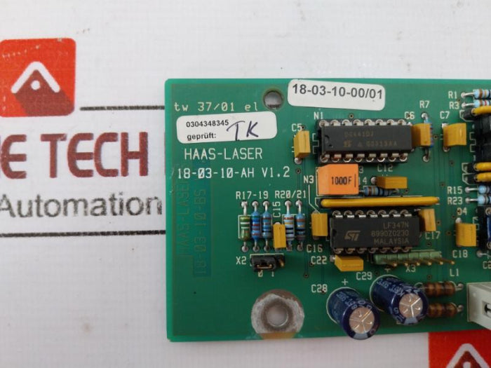 Haas-laser 18-03-10-ls Printed Circuit Board V1.2, 0304348345, 18-03-10-00/01
