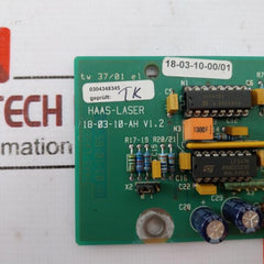 Haas-laser 18-03-10-ls Printed Circuit Board V1.2, 0304348345, 18-03-10-00/01