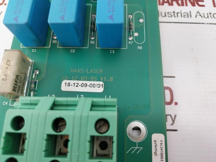 Haas-laser 18-12-09-bs Printed Circuit Board Card V1.0, 18-12-09-00/01