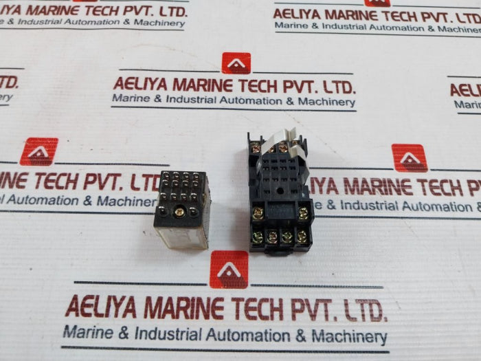 Han Kuk Hr705-4P Relay With Socket 3A 24Vdc
