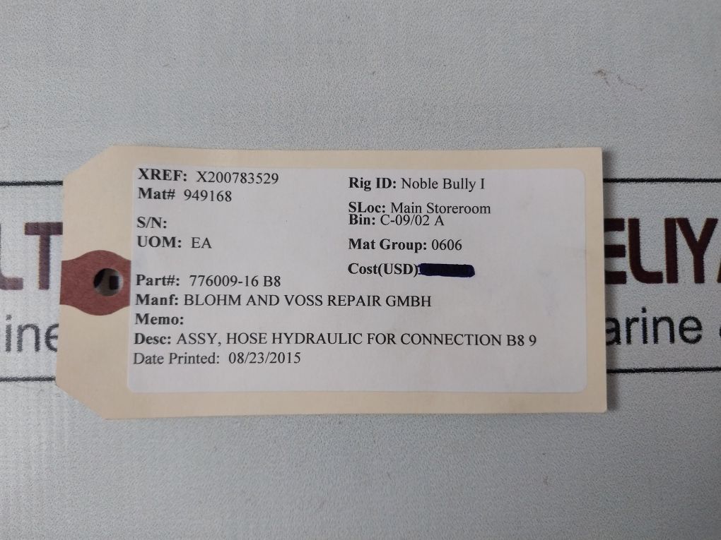 Hansa-flex Dn 6 300 Bar Hydraulic Hose 776009-16 B8