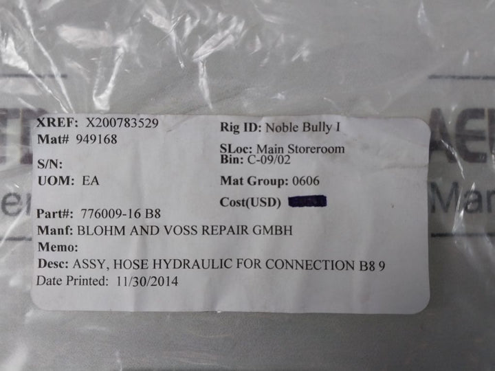 Hansa-flex Dn 6 300 Bar Hydraulic Hose 776009-16 B8