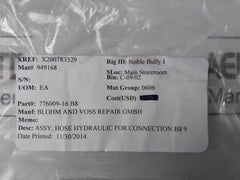 Hansa-flex Dn 6 300 Bar Hydraulic Hose 776009-16 B8