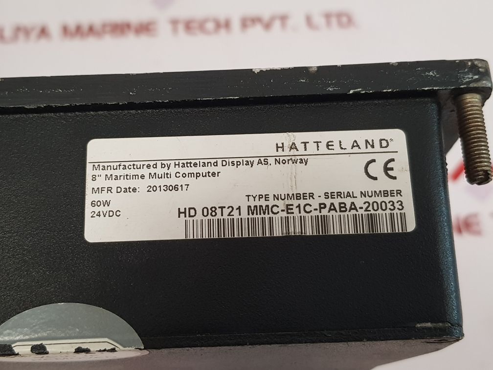 Hatteland Hd 08T21 Mmc-e1C-paba Maritime Multi Computer Display