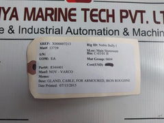 Hawke/Nov 501/453Univ Cable Gland Brass