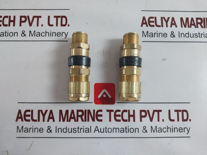 Hawke/Nov 501/453Univ Cable Gland Brass