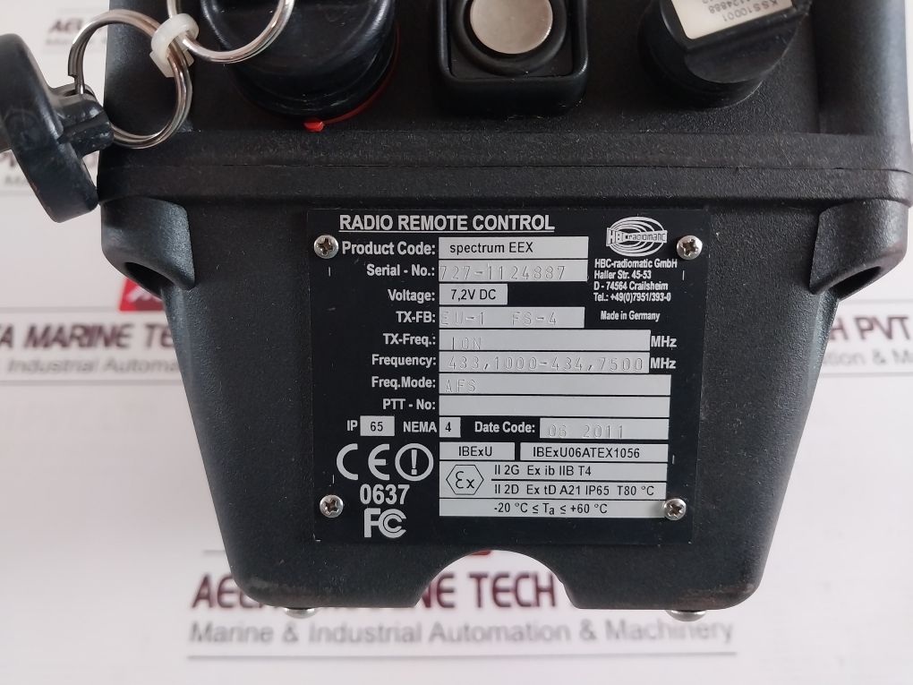 Abb Hbc Radiomatic Spectrum Eex Radio Remote Control Cable Set Without Battery