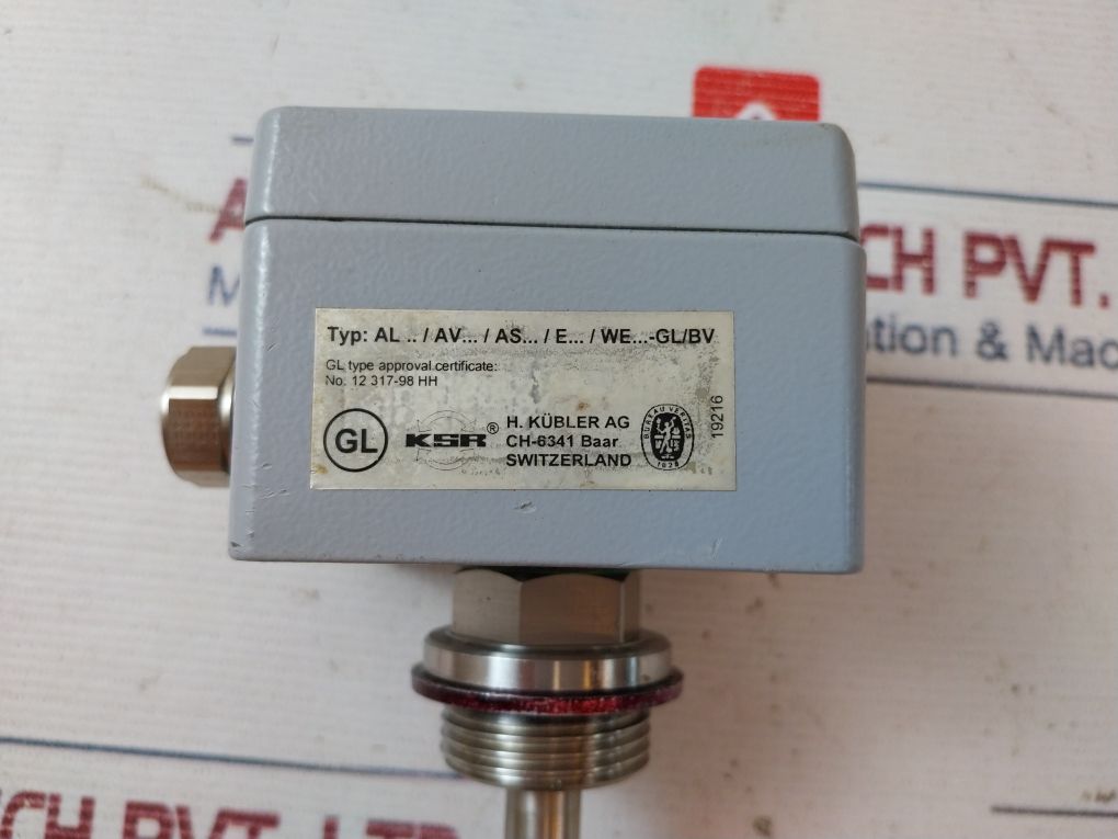 Heinrich Kubler Alvr1-vuu-l380-sb30/45A-gl/Bv Level Switch 230V 0.5A 40Va