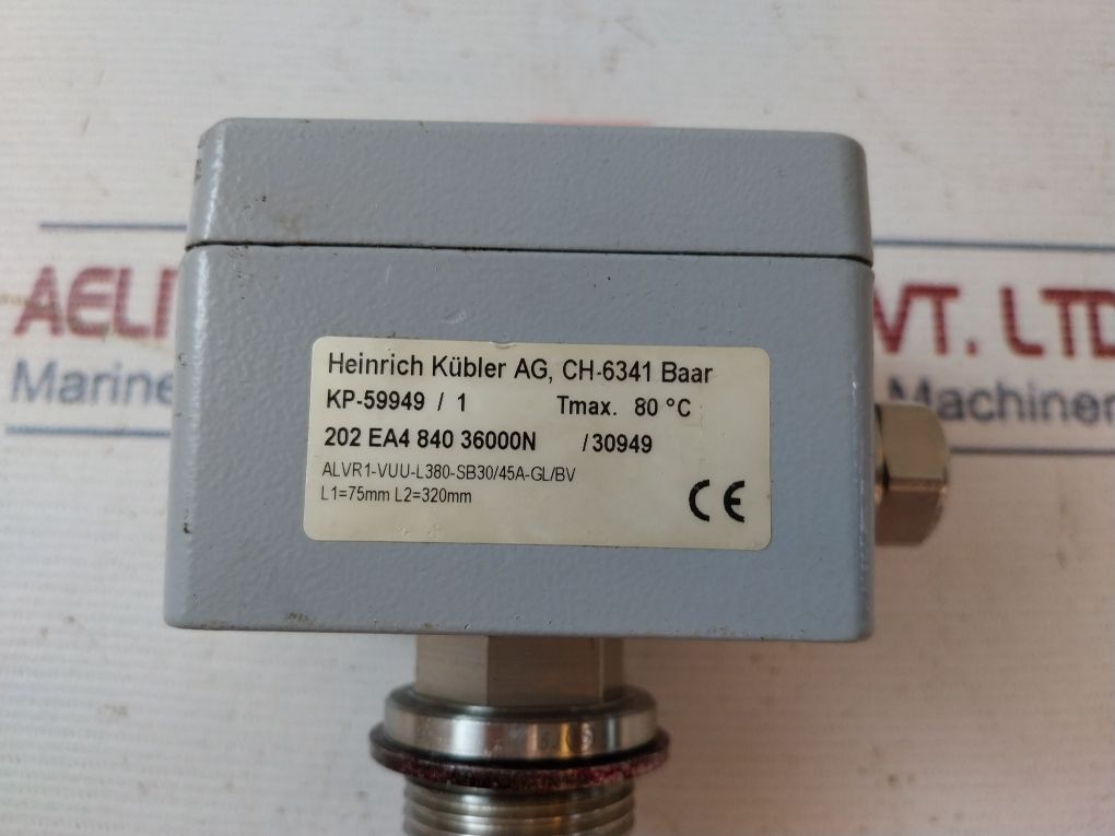Heinrich Kubler Alvr1-vuu-l380-sb30/45A-gl/Bv Level Switch 230V 0.5A 40Va