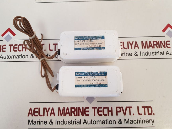 Hermes Electric F2IL23B-I Marine Ballast For Fluorescent Lamp 230/220V 0.36A