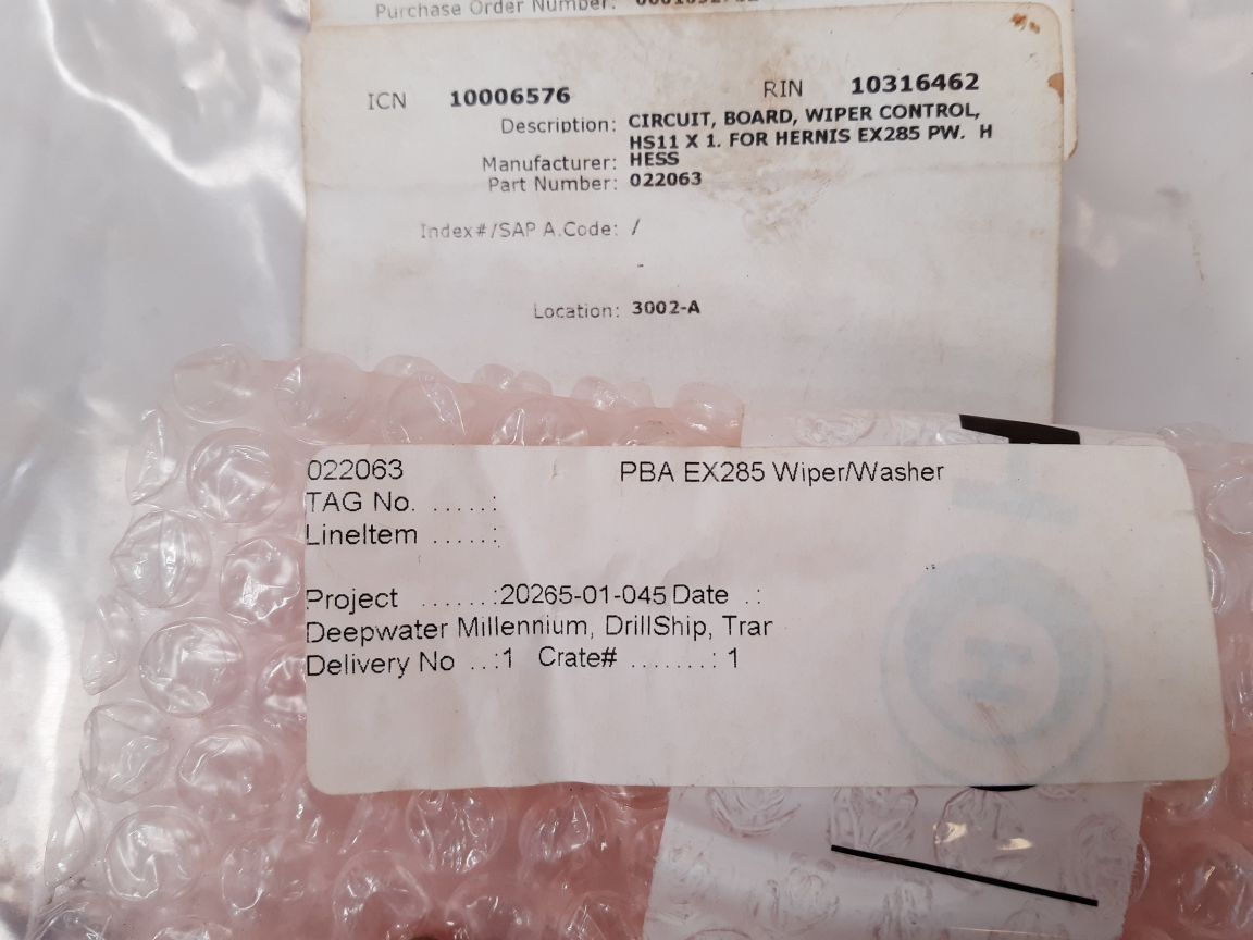 Hernis Scan Ex285Ww Circuit Board