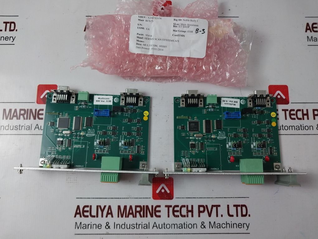 Hernis Scan Systems Hss05 Multicom Printed Circuit Board X200702036