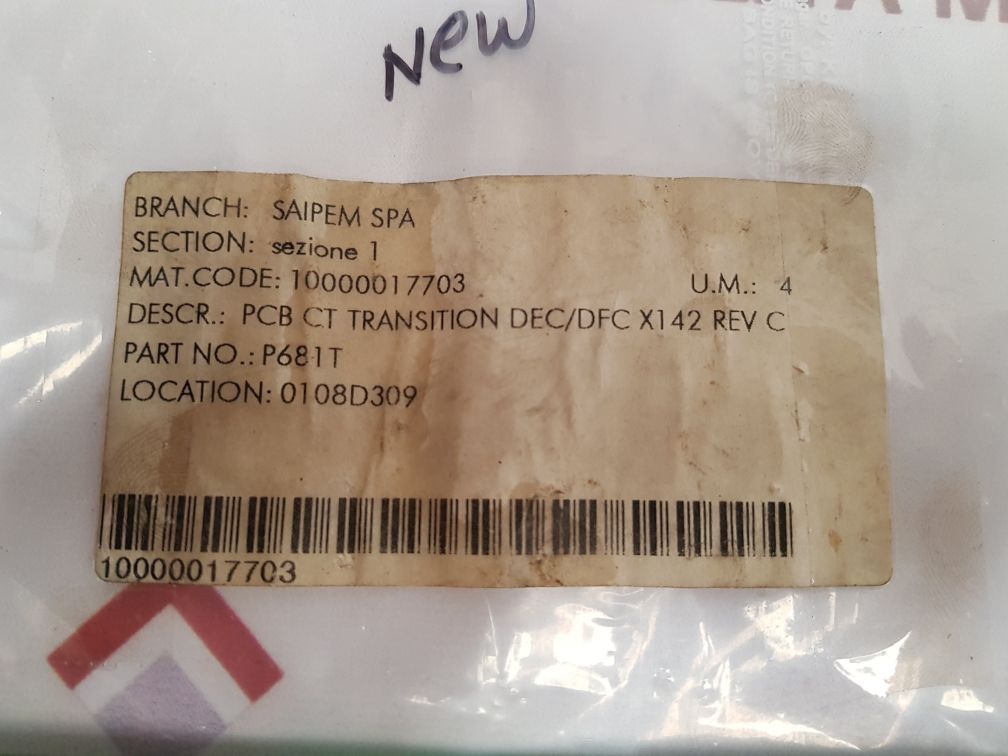 Hill Graham Controls P681 T C.T. Transition Board