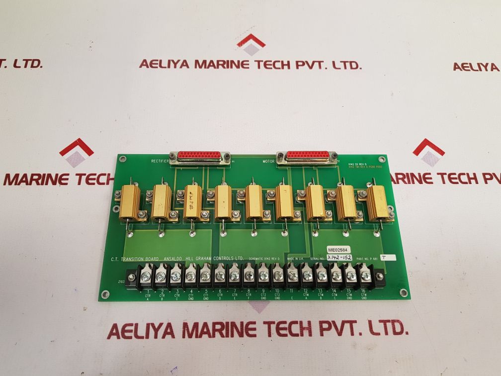 Hill Graham Controls P681 T C.T. Transition Board